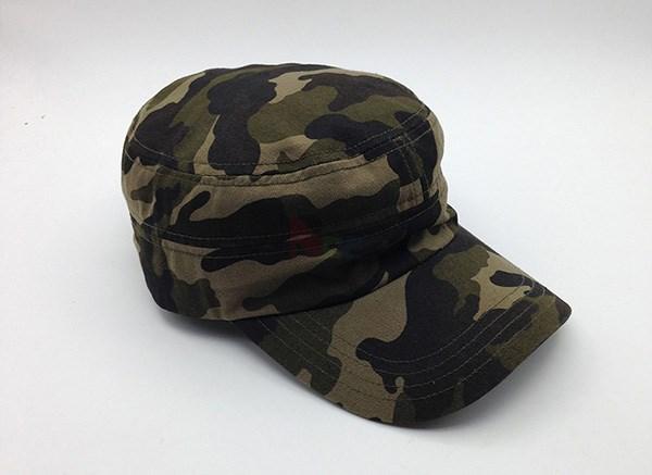 Camufle el bordado militar 100% de los sombreros 3d del algodón del casquillo del cadete cabido