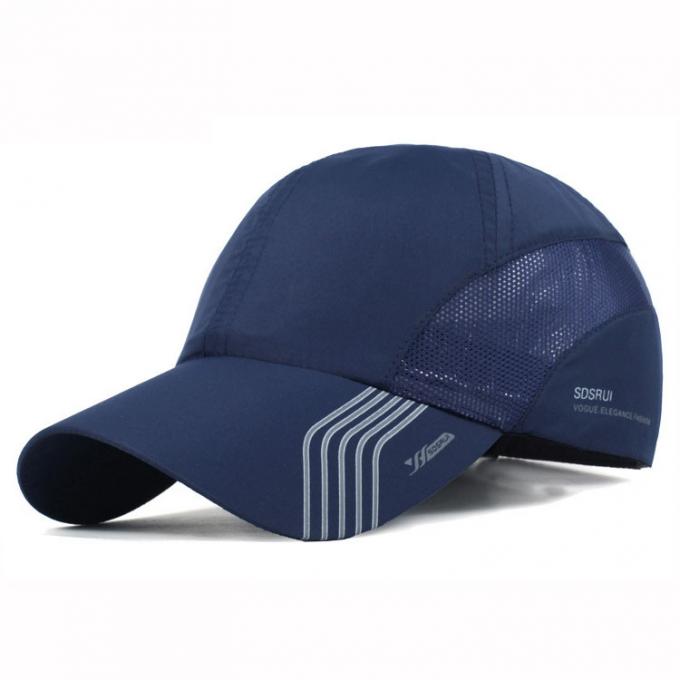 Los deportes de la fábrica del OEM y del ODM cupieron la gorra de béisbol vendible del poliéster del sombrero el 100%