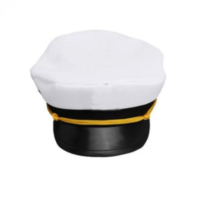 Capitán de encargo blanco promocional Sailor Hat Blank capitán sombrero