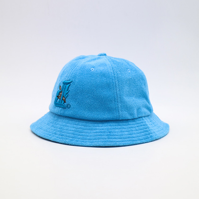 Casquillo unisex azul del algodón de las mujeres de los hombres de Bucket Hat del pescador