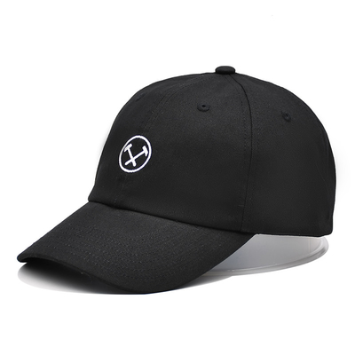 Capa de béisbol bordada a medida de forma plana sombreros bordados personalizados