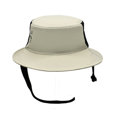 Sombreros plegables con bordes grandes y simples de algodón Sombreros de balde personalizados con cuerdas