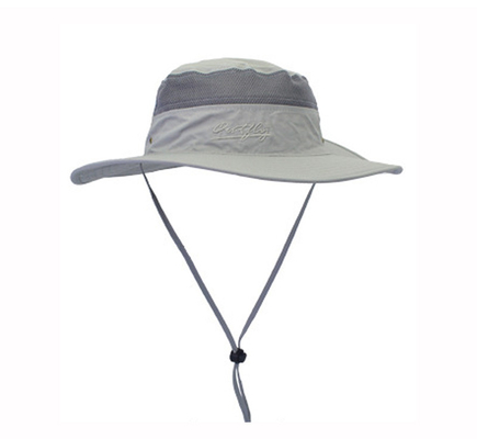 Sombreros flojos de Sun de la protección solar de la cara de la aleta desprendible al aire libre del cuello con el logotipo bordado