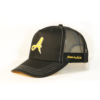 El logotipo de encargo personalizó los casquillos del camionero, 3D sombrero del campo del panel del bordado 5