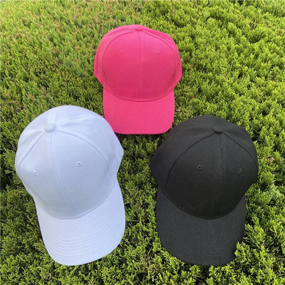 sombrero impreso estructurado llano del papá de los deportes de las mujeres de las gorras de béisbol de los 58cm para los entrenamientos de funcionamiento
