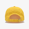 Tela de algodón amarilla clara del color de los sombreros del papá de los deportes al aire libre del bordado para unisex