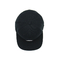 Casquillo construido negro de goma plano 100% del remiendo de los sombreros del Snapback del visera del algodón