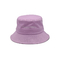 Púrpura plana 100% de la tela cruzada de algodón del remiendo de Bucket Hat Woven del pescador del bordado de la letra