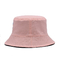 sombrero reversible Logo Embroidery Pink Color de encargo casual del cubo de los 58cm