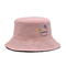 sombrero reversible Logo Embroidery Pink Color de encargo casual del cubo de los 58cm