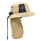 Pescador de encargo Bucket Hat del logotipo Poylester 100% con la protección de la bufanda el Sun