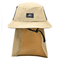 Pescador de encargo Bucket Hat del logotipo Poylester 100% con la protección de la bufanda el Sun
