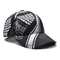 Sombreros 100% de béisbol llenos de encargo de la impresión de la sublimación de la gorra de béisbol negra del poliéster