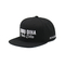 El bordado de alta calidad del negro Custom3D del espacio en blanco pone letras 6 al panel Bill Snapback Hats Caps plano