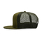 Camufle el sombrero plano del camionero del borde del borde de los 6 paneles del verde plano de Mesh Cap Custom Logo Army