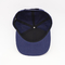 La toalla ajustable personalizada de los azules marinos del borde del Snapback del botón a presión plano de los sombreros bordó