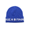 Macizo azul de los sombreros del logotipo del bordado de la gorrita tejida de encargo casual gruesos, suave y caliente