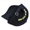 Gorra deportiva Camper de 5 paneles con ojales 2/4/6/Ninguno Color negro con logotipo bordado