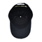 Gorra deportiva Camper de 5 paneles con ojales 2/4/6/Ninguno Color negro con logotipo bordado
