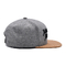 Sombrero caliente modificado para requisitos particulares de la sombrilla del sombrero plano de lana de Hip Hop