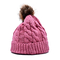 Circunferencia de 58 cm Sombreros con gorro de punto Jacquard Sombreros de invierno elegantes para damas