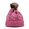 Circunferencia de 58 cm Sombreros con gorro de punto Jacquard Sombreros de invierno elegantes para damas