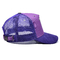 Personalización 5 Panel Trucker Cap Visor Oculares curvos Purple Mesh Hat Color Logotipo Personalizar