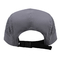 Sombrero de camper de 5 paneles de nylon de peso ligero, impermeable, negro, con correa ajustable