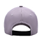 Sombrero de béisbol de seis paneles en blanco con poliéster de corona media de 4 colores de tela coincidentes y logotipo personalizado