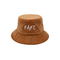 Sombrero de cubo de corduroy para adultos y niños personalizado en cualquier color con logotipo bordado