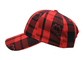 Sombrero de béisbol del panel de la DIVERSIÓN 6, estilo negro rojo de la calle de las gorras de béisbol del tenis de la rejilla