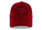 Los deportes del rojo purpurino cupieron el estilo curvado sombrilla de Pleuche de los casquillos del papá del vintage de los sombreros