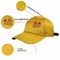 El casquillo curvado el panel amarillo/la aduana de las muchachas 6 bordó el modelo llano de las gorras de béisbol
