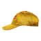 Gorra de béisbol amarilla hermosa del satén, casquillos del deporte de la ciudad para la protección de Sun