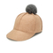 Gorra de béisbol de lujo de la piel del otoño, estilo de carácter del sombrero de béisbol de las lanas