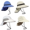 Sombrero plegable unisex suave del cubo, sombrero de moda de Sun de la pesca para las cabezas grandes
