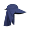 Sombrero al aire libre flojo de Boonie de la protección ULTRAVIOLETA de los azules marinos para caminar el tipo llano