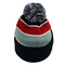 Casquillo de punto 100% del invierno de la gorrita tejida del llano del logotipo de Customde de los sombreros de la gorrita tejida de la lana merina