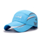 Sombrero corriente al aire libre de los 5 paneles, sombrero plegable del verano de la tela de Dryfit para los deportes