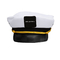 Capitán blanco promocional Hat, sombrero en blanco del marinero de los capitanes personalizado
