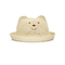 Oídos de gato coreanos del bebé de la versión sombrero, material de la paja de los sombreros del verano de los niños