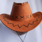 Sombrero al aire libre de Boonie del vaquero del ante del niño y del adulto, sombreros promocionales impermeables del cubo
