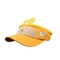 El verano amarillo embroma el sombrero animal del salacot del mono colorido del casquillo de la visera para los niños