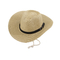 Sombrero de paja hecho punto de moda del vaquero del verano con el logotipo bordado