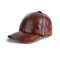 El sombrero de cuero del papá de los adultos, curva cupo prenda impermeable del sombrero del papá de los 6 paneles