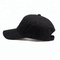 Las gorras de béisbol bordadas negras 100% del algodón para los hombres curvaron estilo del visera