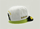 Deportes blancos 6 sombreros de béisbol del bordado del panel, gorras de béisbol clasificadas aduana unisex