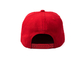 6 sombreros planos del Snapback del borde del hombre del panel rojos y azules con el bordado 3D del acrílico de las lanas