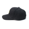 Sombreros de béisbol bordados color negro unisex de la juventud/sombreros del Snapback del panel del diseño 6 de la moda