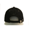 La gorra de béisbol del diamante artificial de la moda del ODM del OEM, ennegrece la hebilla construida del metal del sombrero de béisbol